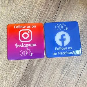 Instagram & Facebook NFC Tap Cards