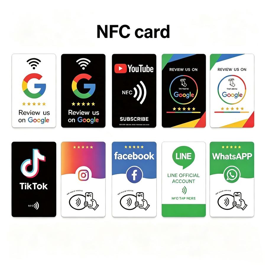 NFC Smart Cards Variety Showcase